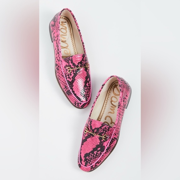 Sam Edelman Women's Loraine loafers in a Pink Snakeskin Print! Size 8 - Picture 2 of 6